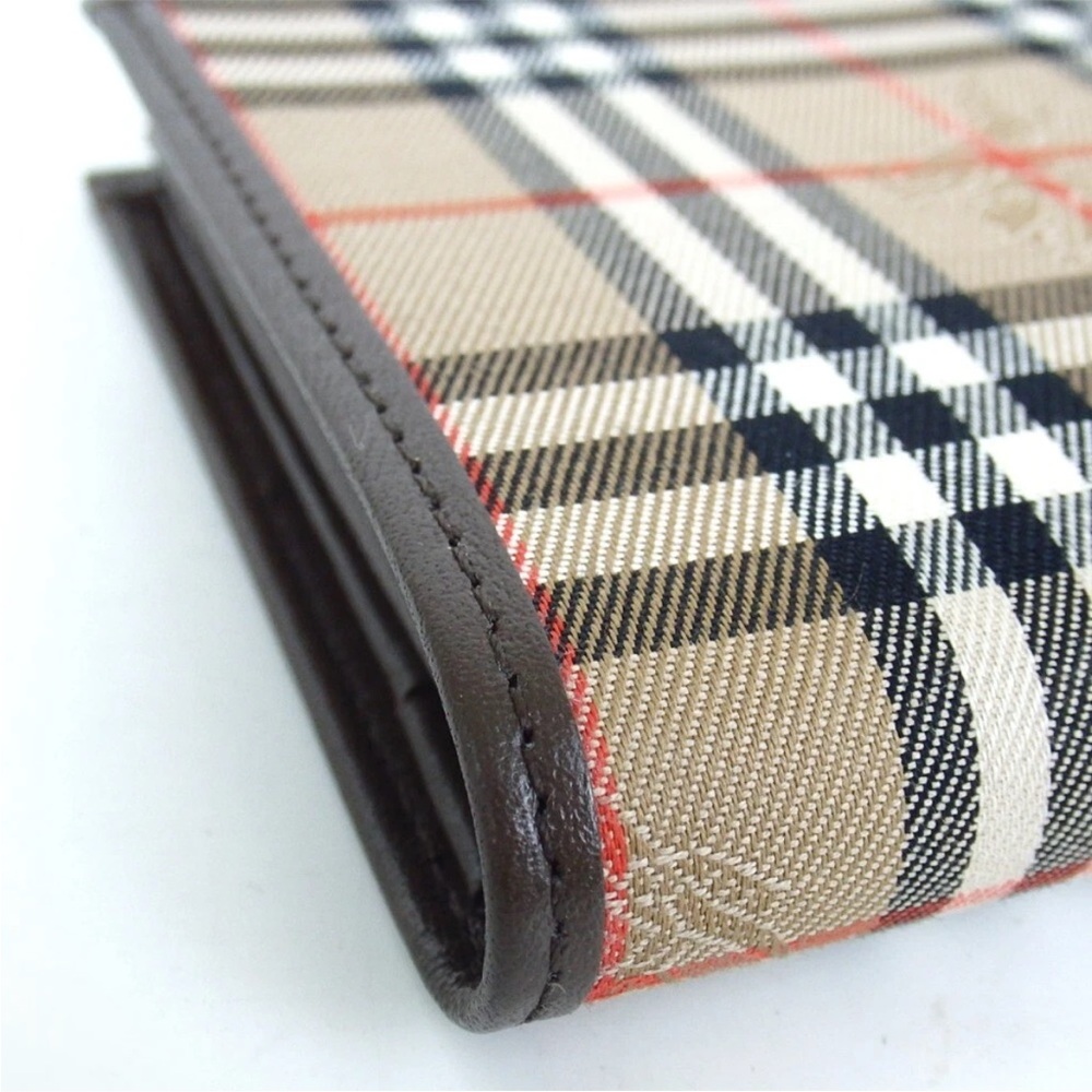 Authentic BURBERRYS Nova Check wallet Jacquard canvas/leather - Picture 9 of 12
